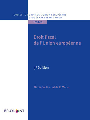 cover image of Droit fiscal de l'Union européenne
